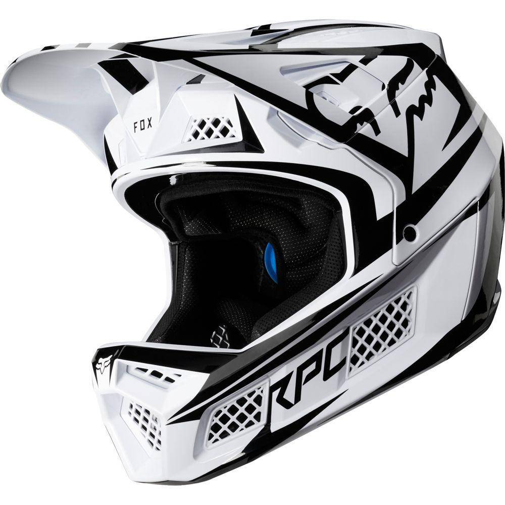Casco Bicicleta Rampage Pro Carbon Blanco Beast Fox Racing. - Rideshop