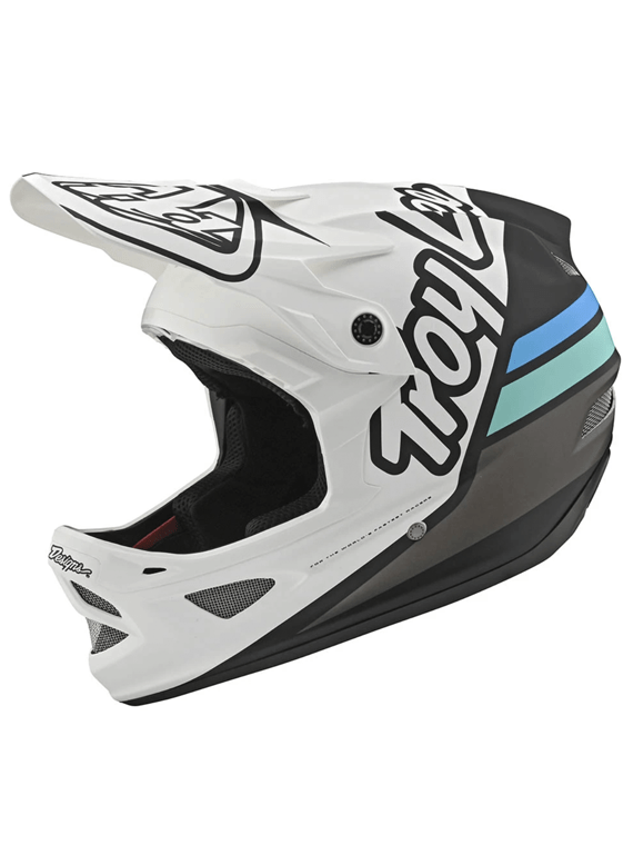 Casco D3 Fiberlite Silhouette White Navy Troy Lee - Rideshop