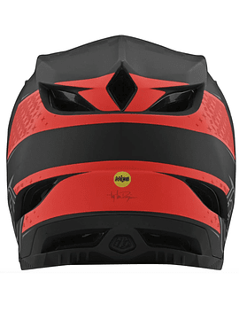 Casco D4 Carbon; Freedom 2.0 Negro / Rojo Troy Lee - Rideshop