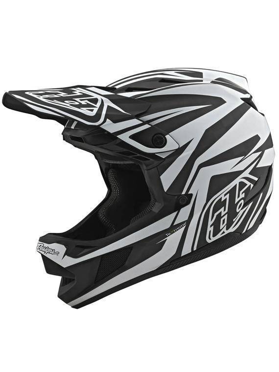 Casco D4 Carbon Slash Black White Troy Lee - Rideshop