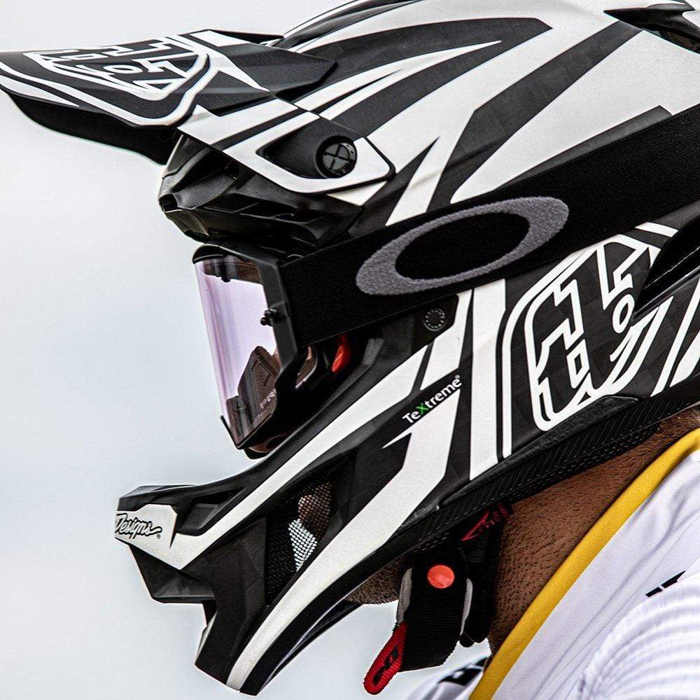 Casco D4 Composite Slash Black Silver Troy Lee - Rideshop