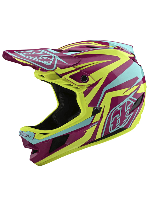 Casco D4 Composite Slash Purple / Yellow Troy Lee Designs-Rideshop