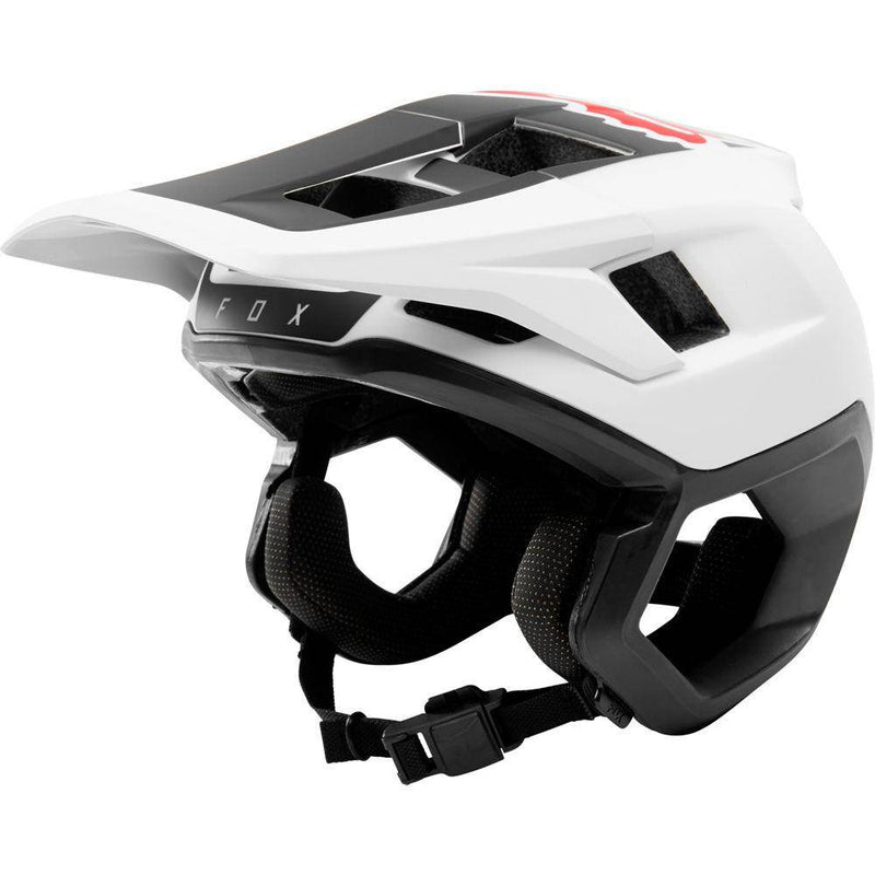 Casco de Bicicleta Dropframe Blanco Negro Fox Racing- - Rideshop