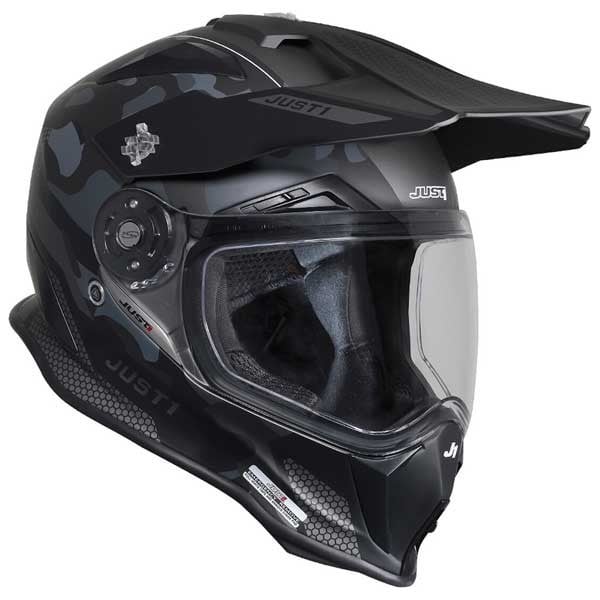 Just1 Casco Moto J14-F Elite Camo Titanio - Rideshop