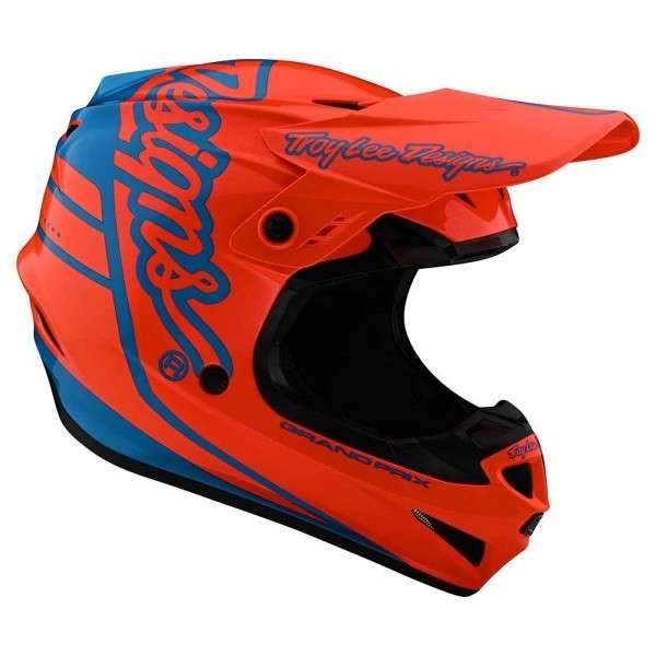 Casco Gp Silhouette Orange / Cyan Troy Lee - Rideshop