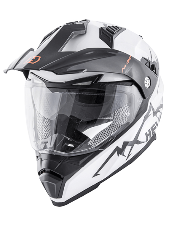 Casco Hevik Hv30 Montauk Blanco/Plata - Rideshop