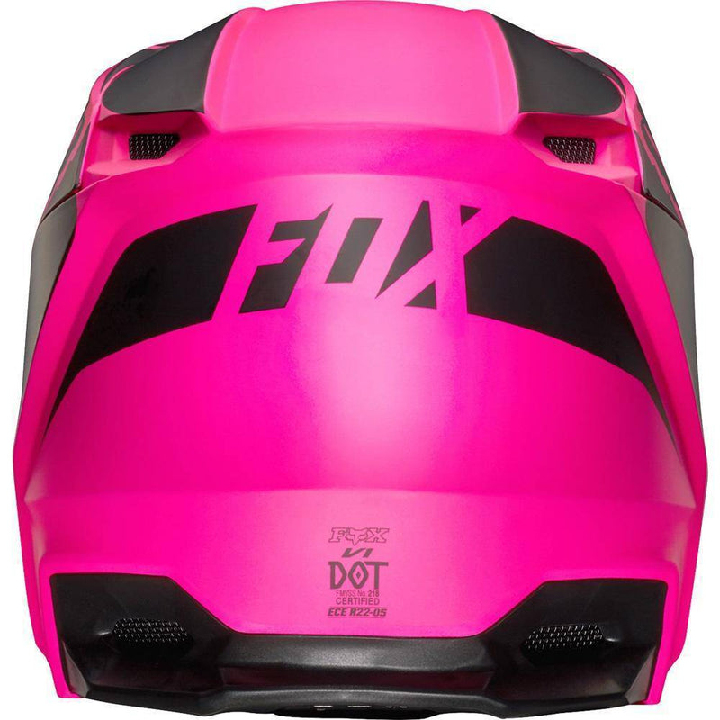 Casco motocross fox online rosa