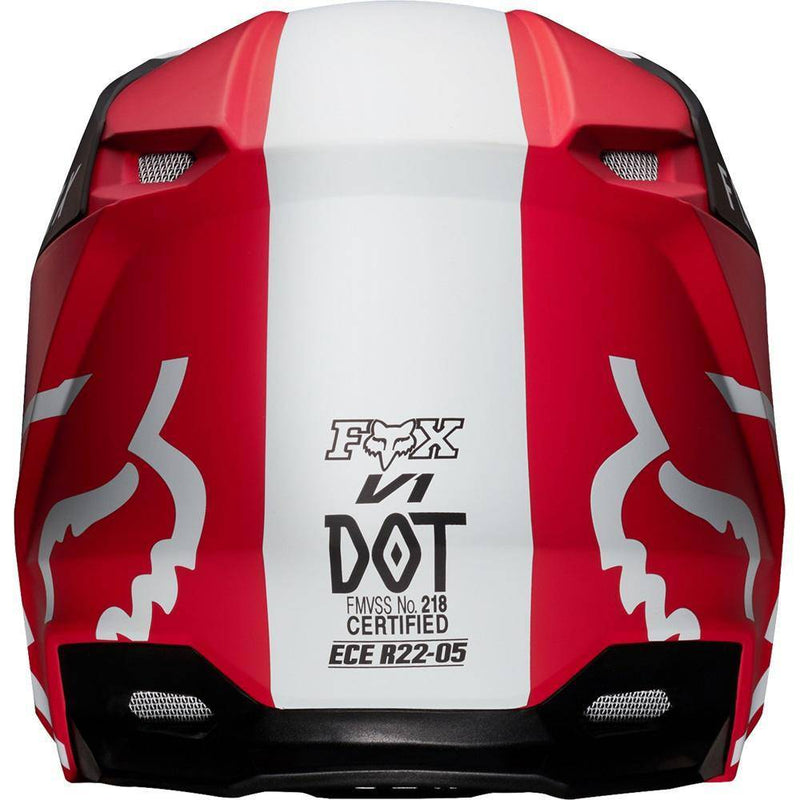 Casco Moto V1 Mata Rojo Fox Racing. - Rideshop