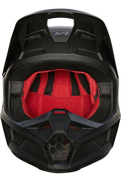 Casco Moto V1 Matte Black Negro Fox Racing - Rideshop