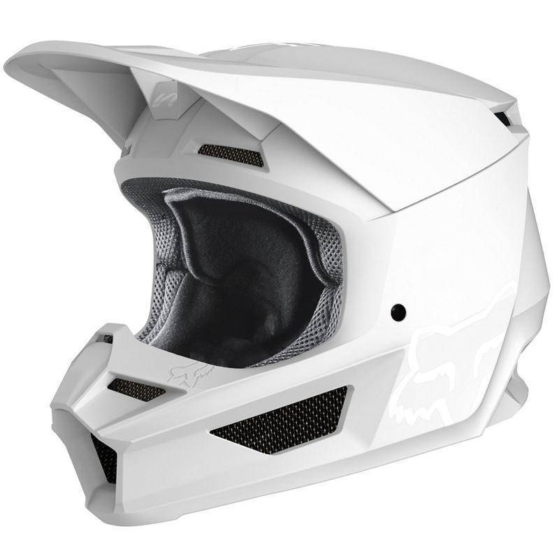 Casco Moto V1 Matte Blanco Fox Racing - Rideshop