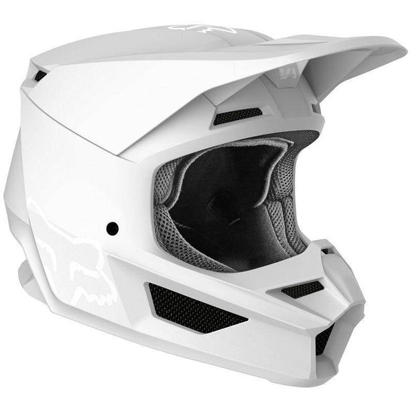 Casco Moto V1 Matte Blanco Fox Racing - Rideshop