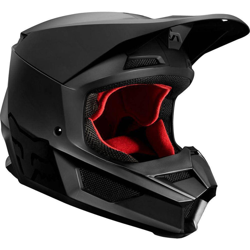 Casco Moto V1 Matte Negro Matte Fox Racing. - Rideshop