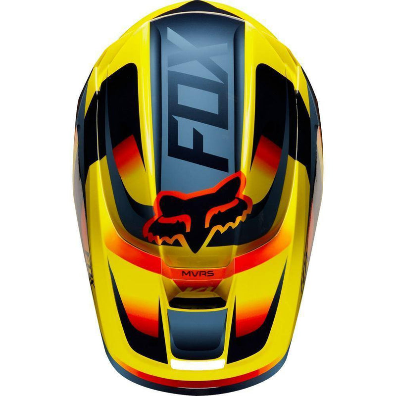 Casco Moto V1 Motif Amarillo Fox Racing. - Rideshop