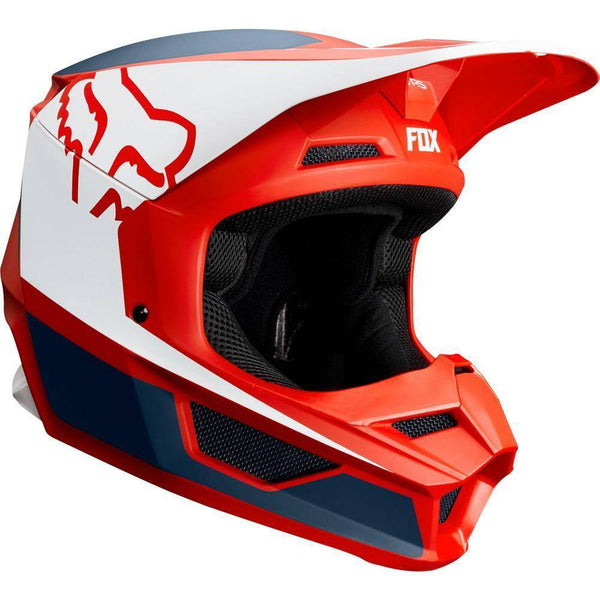 Casco Moto V1 Przm Azul Rojo Fox Racing. - Rideshop