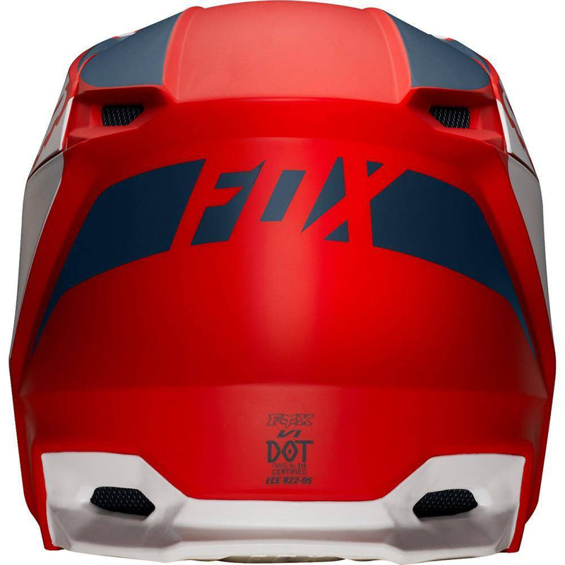 Casco Moto V1 Przm Azul Rojo Fox Racing. - Rideshop