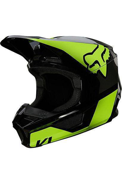 Casco Moto V1 Revn Amarillo Fluor Fox Racing - Rideshop