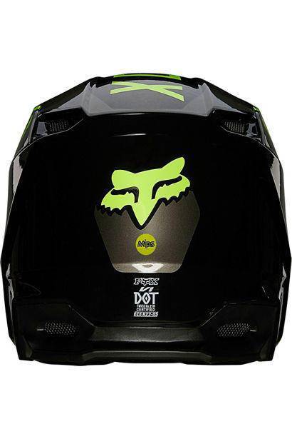 Casco Moto V1 Revn Amarillo Fluor Fox Racing - Rideshop
