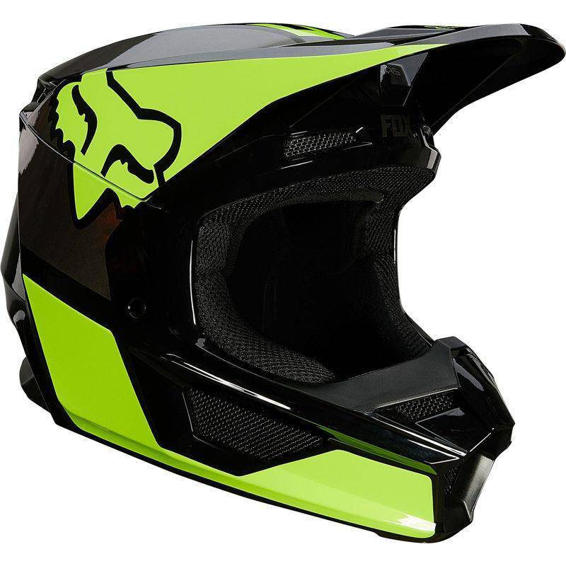 Casco Moto V1 Revn Amarillo Fluor Fox Racing - Rideshop