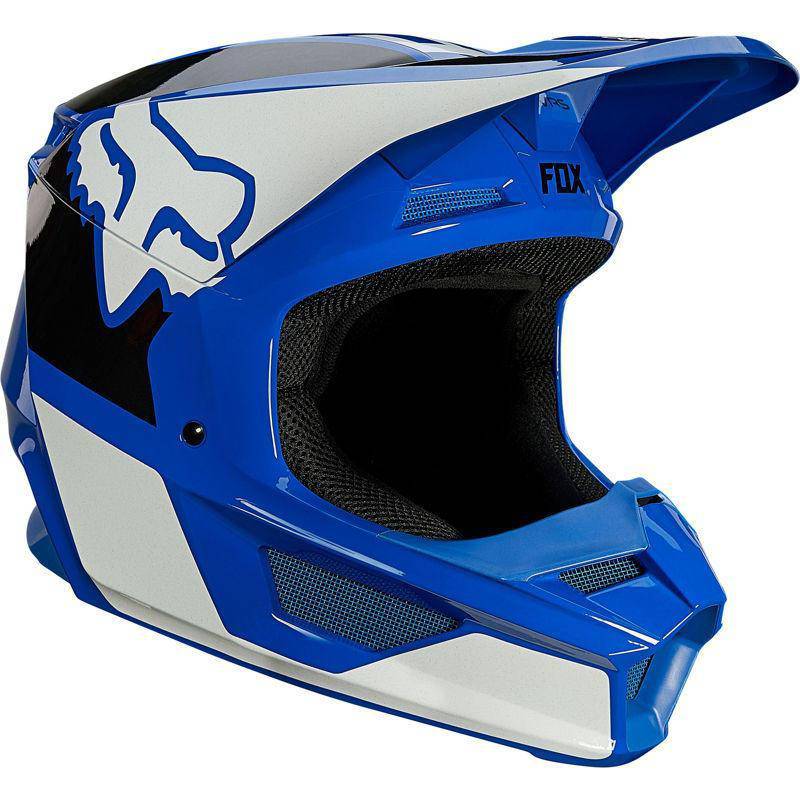 Casco Moto V1 Revn Azul Fox Racing - Rideshop