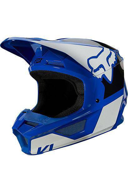 Casco Moto V1 Revn Azul Fox Racing - Rideshop