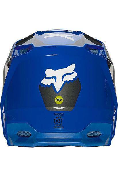 Casco Moto V1 Revn Azul Fox Racing - Rideshop