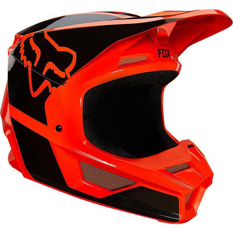 Casco Moto V1 Revn Naranjo Fluor Fox Racing - Rideshop