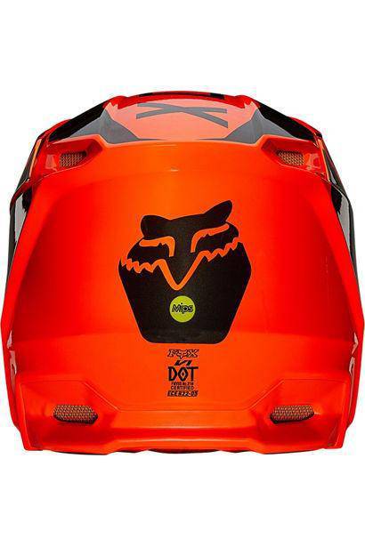 Casco Moto V1 Revn Naranjo Fluor Fox Racing - Rideshop