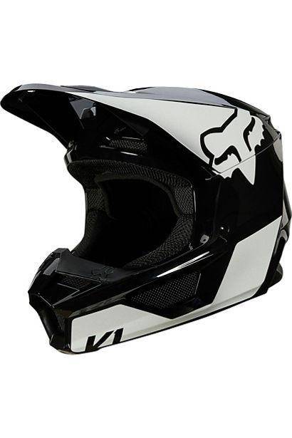 Casco Moto V1 Revn Negro/Blanco Fox Racing - Rideshop