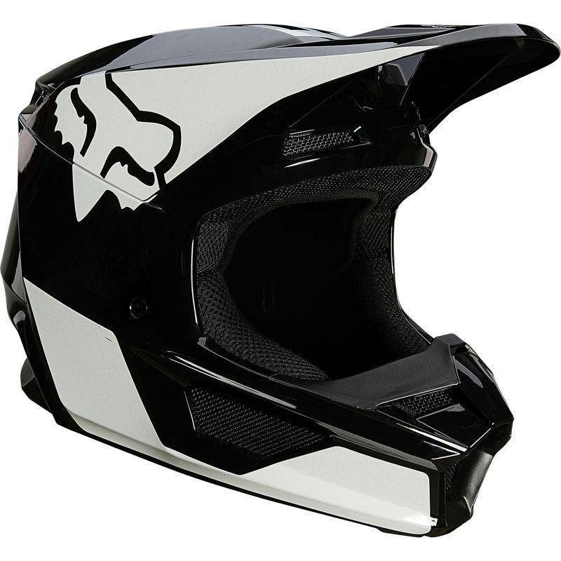 Casco Moto V1 Revn Negro/Blanco Fox Racing - Rideshop