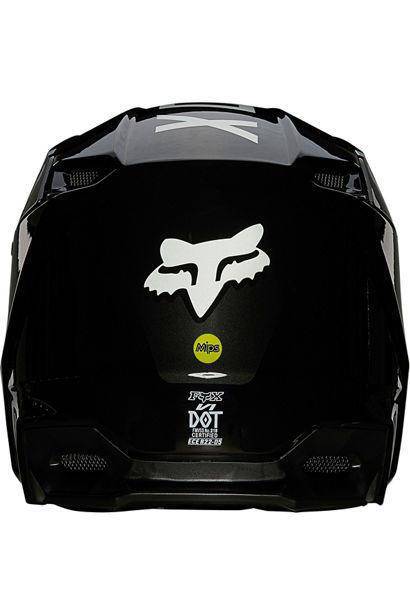 Casco Moto V1 Revn Negro/Blanco Fox Racing - Rideshop