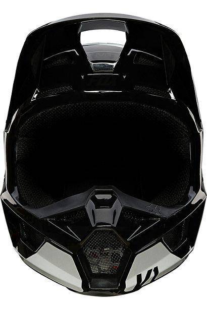 Casco Moto V1 Revn Negro/Blanco Fox Racing - Rideshop