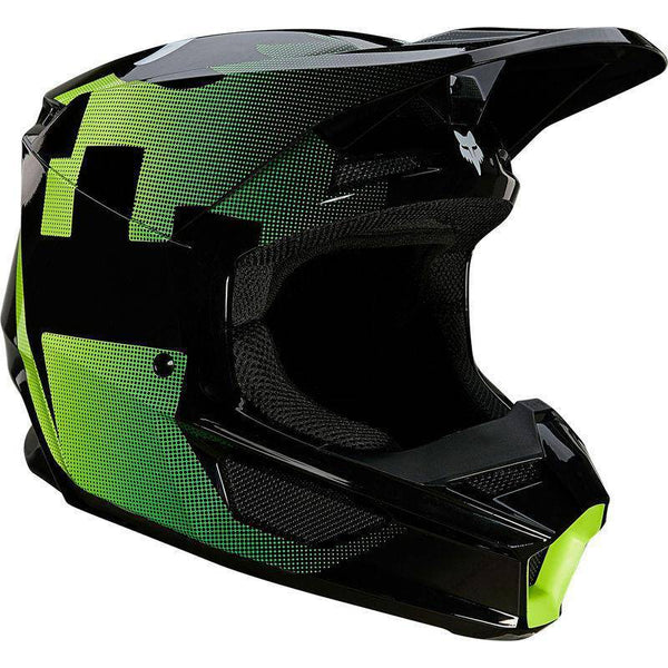 Casco Moto V1 Tayzer Negro Fox Racing - Rideshop