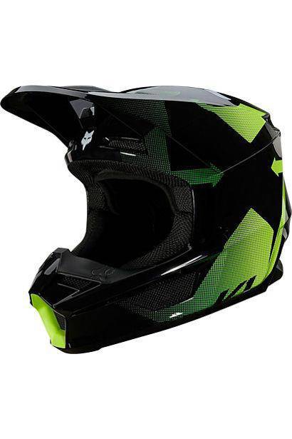 Casco Moto V1 Tayzer Negro Fox Racing - Rideshop