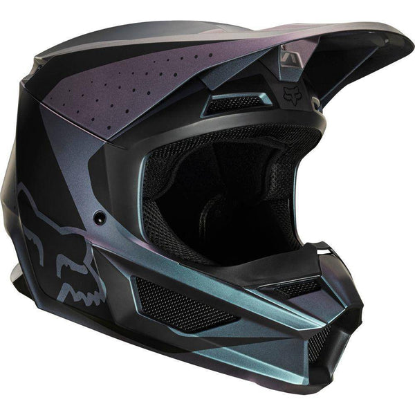 Casco Moto V1 Weld Negro Iridium Fox Racing - Rideshop