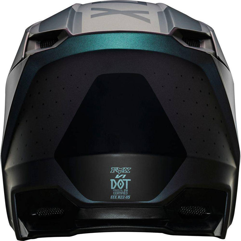 Casco Moto V1 Weld Negro Iridium Fox Racing - Rideshop