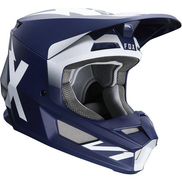 Casco Moto V1 Werd Azul Fox Racing - Rideshop