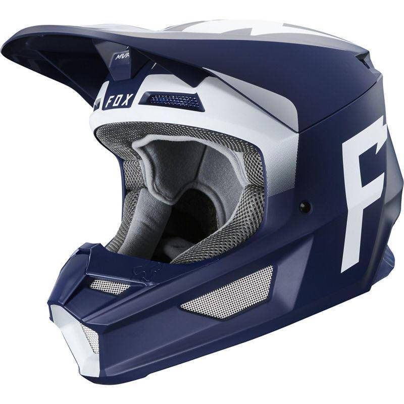 Casco Moto V1 Werd Azul Fox Racing - Rideshop