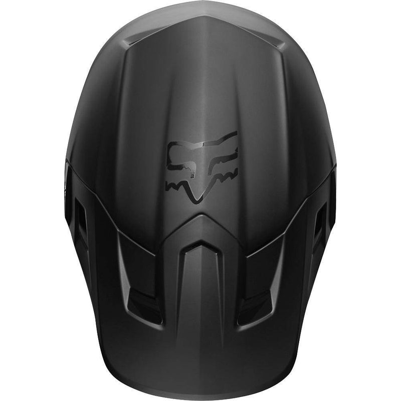 Casco Moto V2 Matte Black Negro Matte Fox Racing. - Rideshop