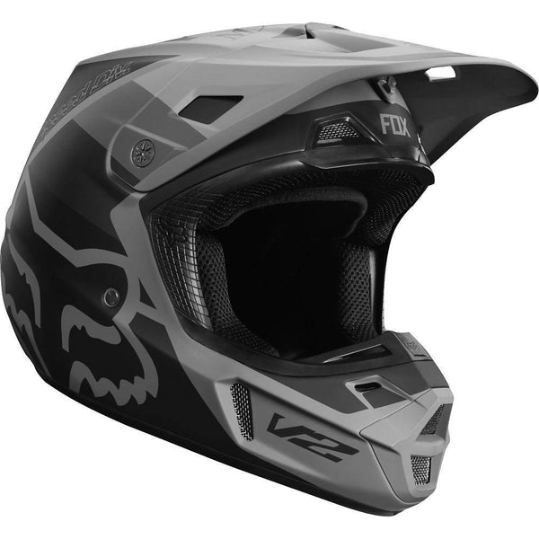 Casco Moto V2 Murc Negro Fox Racing. - Rideshop