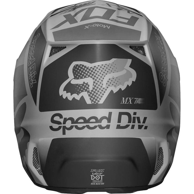 Casco Moto V2 Murc Negro Fox Racing. - Rideshop