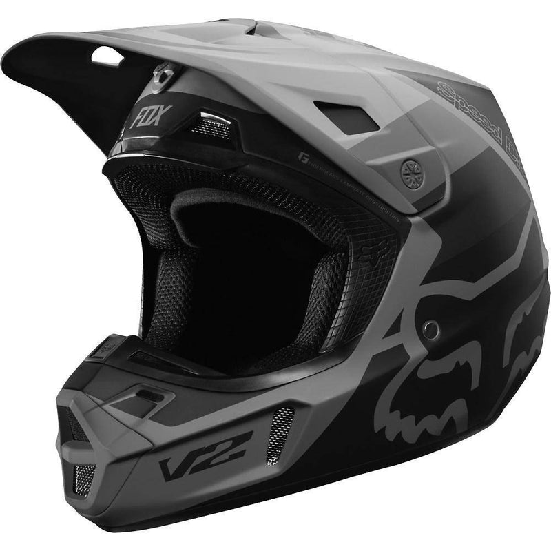 Casco Moto V2 Murc Negro Fox Racing. - Rideshop