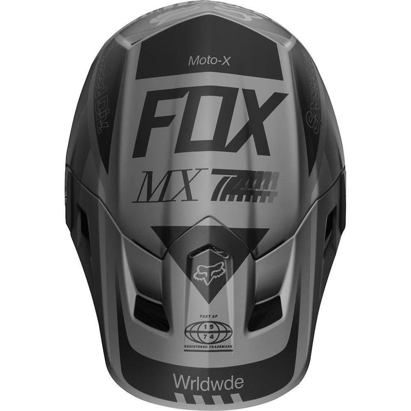 Casco Moto V2 Murc Negro Fox Racing. - Rideshop