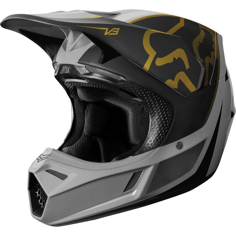 Casco Moto V3 Kila Gris Fox Racing. - Rideshop