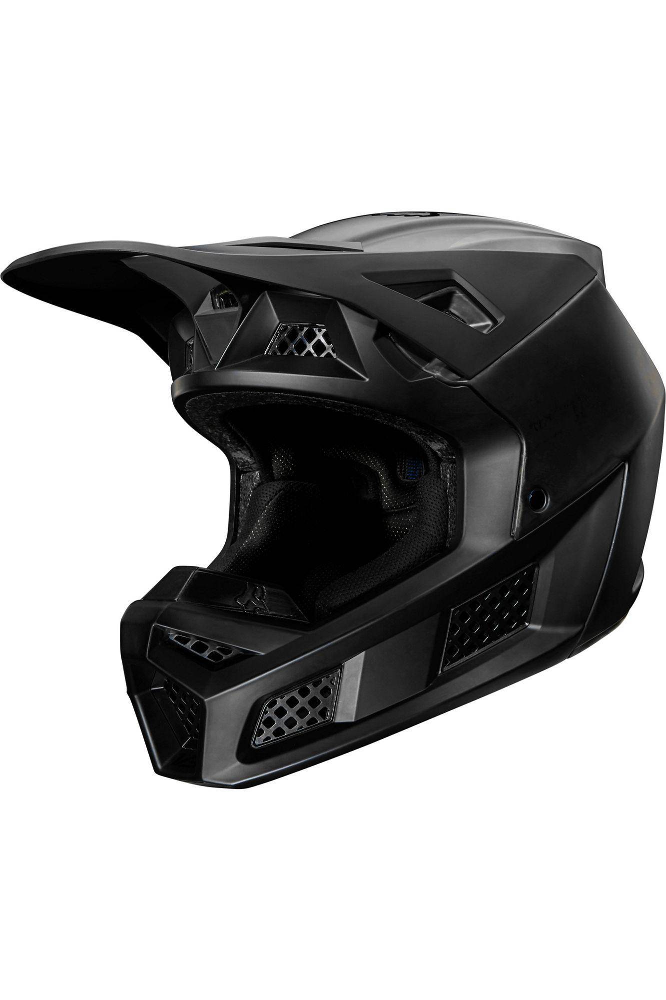 Casco Moto V3 Solids Negro Fox Racing - Rideshop