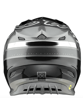 Casco Se4 Carbon Silhouette Black Silver Troy Lee Designs-Rideshop