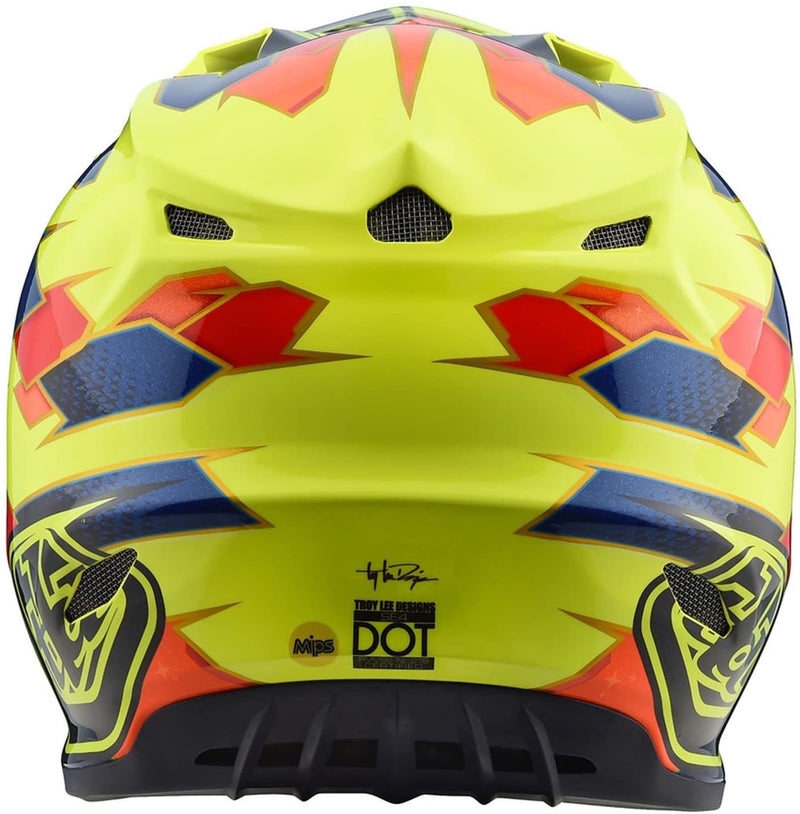 Casco Se4 Composite Maze Yellow Blue Troy Lee Designs - Rideshop