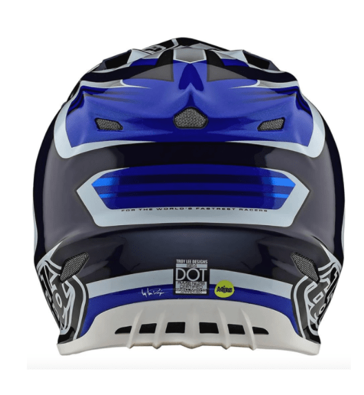 Casco Se4 Ece Carbon Flash Blue/White Troy Lee Designs - Rideshop