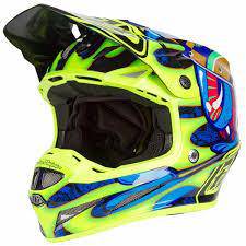 Casco Se4 Ece Composite Eyeball Navy Yellow Troy Lee Designs - Rideshop