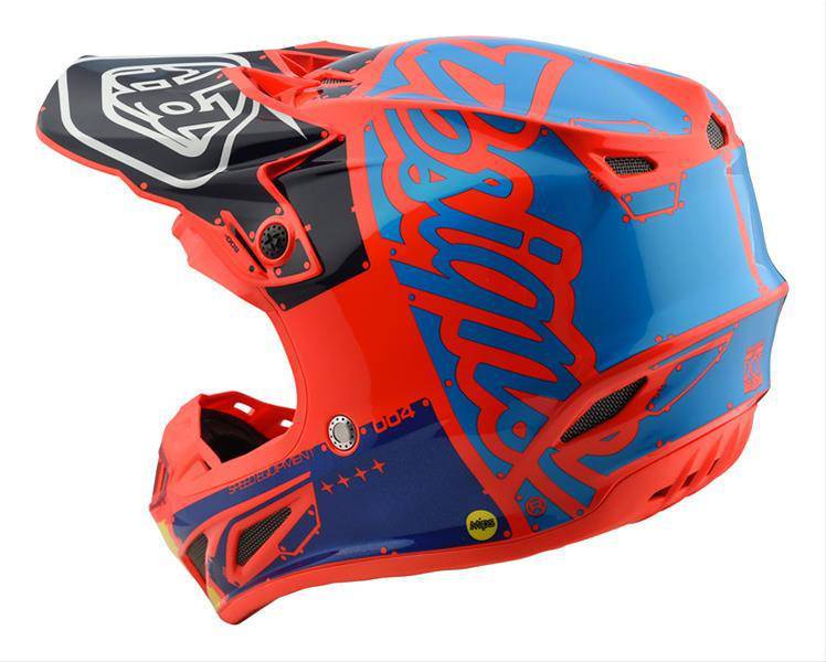 Casco Se4 Ece Composite Factory Orange Troy Lee Designs - Rideshop