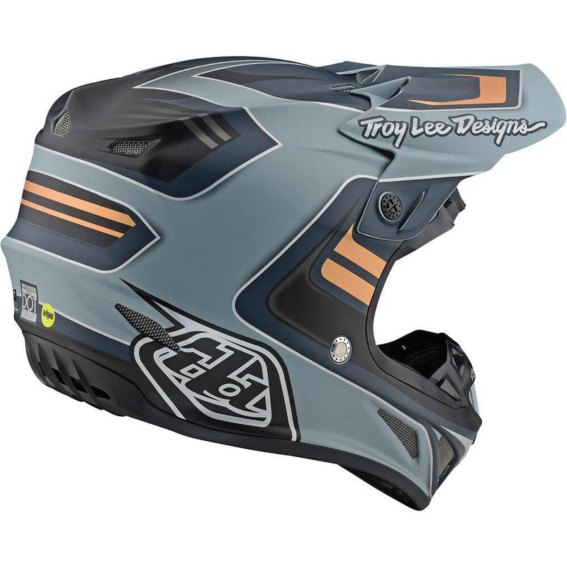 Casco Se4 Ece Composite Flash Gray Silver Troy Lee Designs - Rideshop